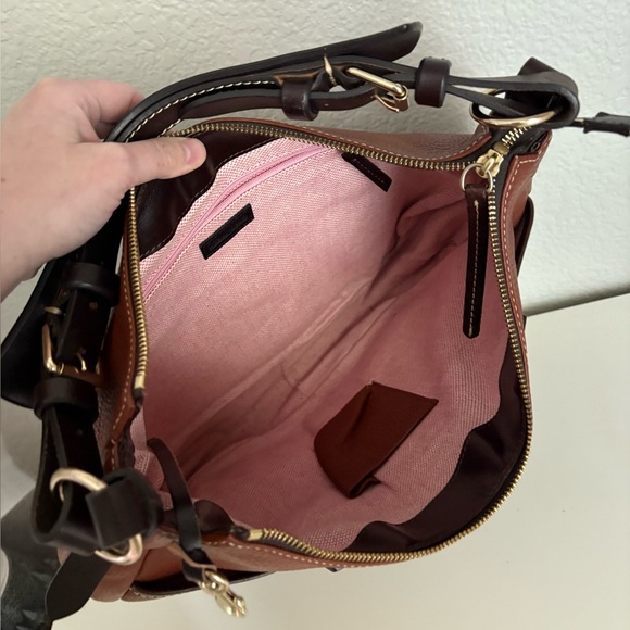 Dooney & Bourke handbag Brown And Dark Brown Single Strap Safari - Picture 9 of 16